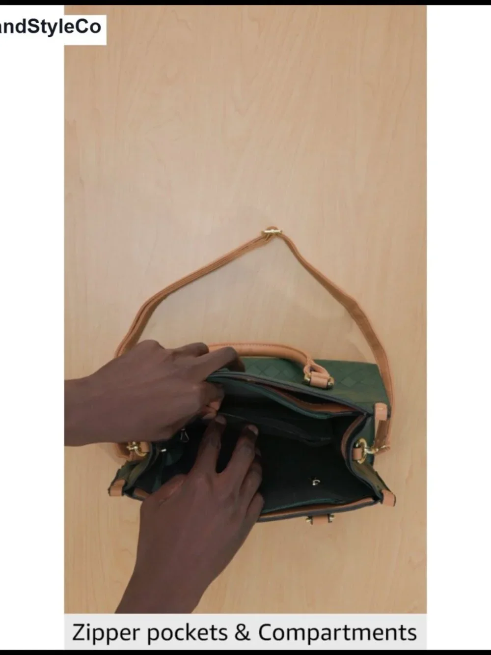 Faux Leather Satchel Crossbody Tote Shoulder Bag with Adjustable Strap